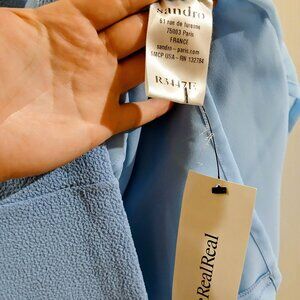 Sandro baby blue minidress